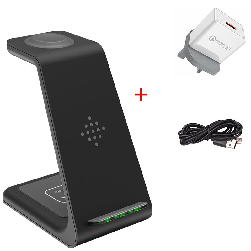 3-in-1 Fast Wireless Charging Station – Phone, Watch, Earbuds