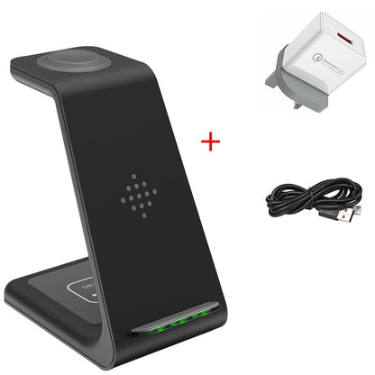 3-in-1 Fast Wireless Charging Station – Phone, Watch, Earbuds